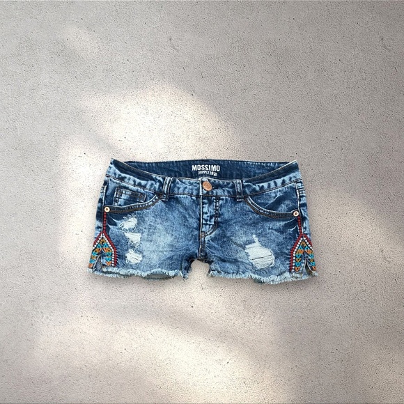Mossimo Supply Co. Low Rise Micro Denim Shorts - Picture 1 of 5